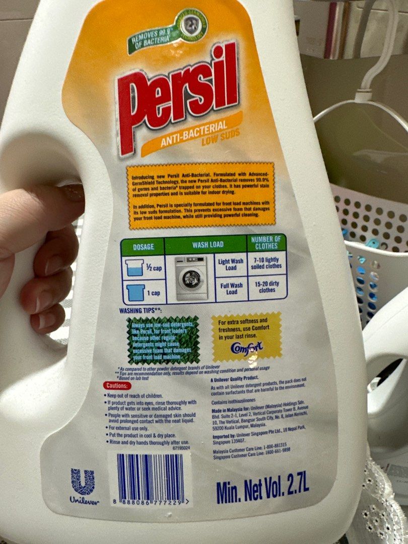 Persil liquid detergent, Furniture & Home Living, Cleaning & Homecare