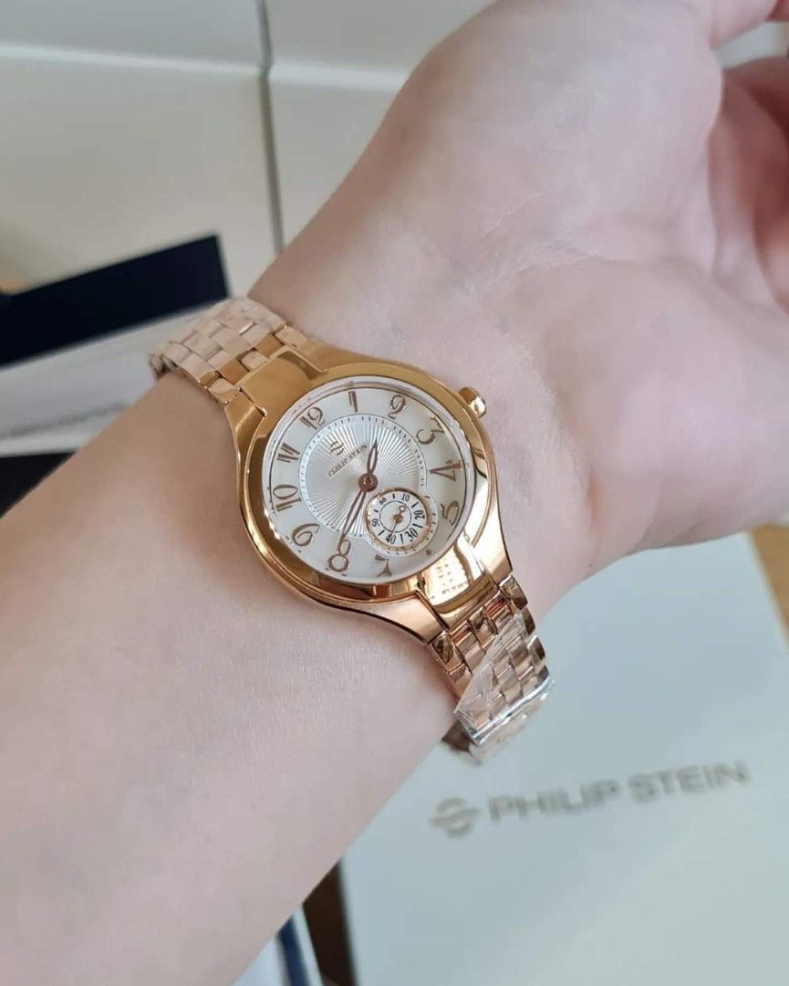 Philip stein rose gold watch clearance