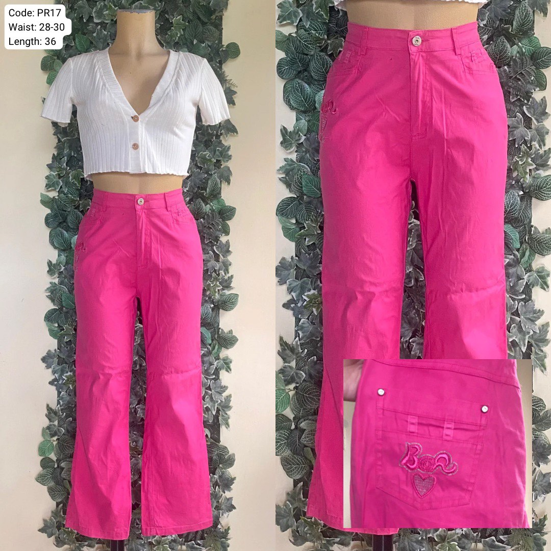 Love pink y2k pink flare leggings 💗depop payments - Depop