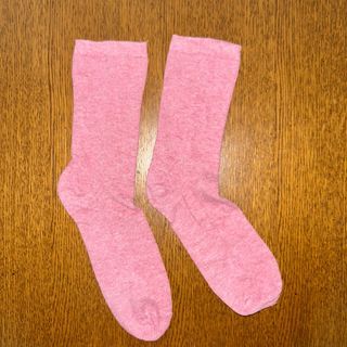 Pink Red Crew Socks