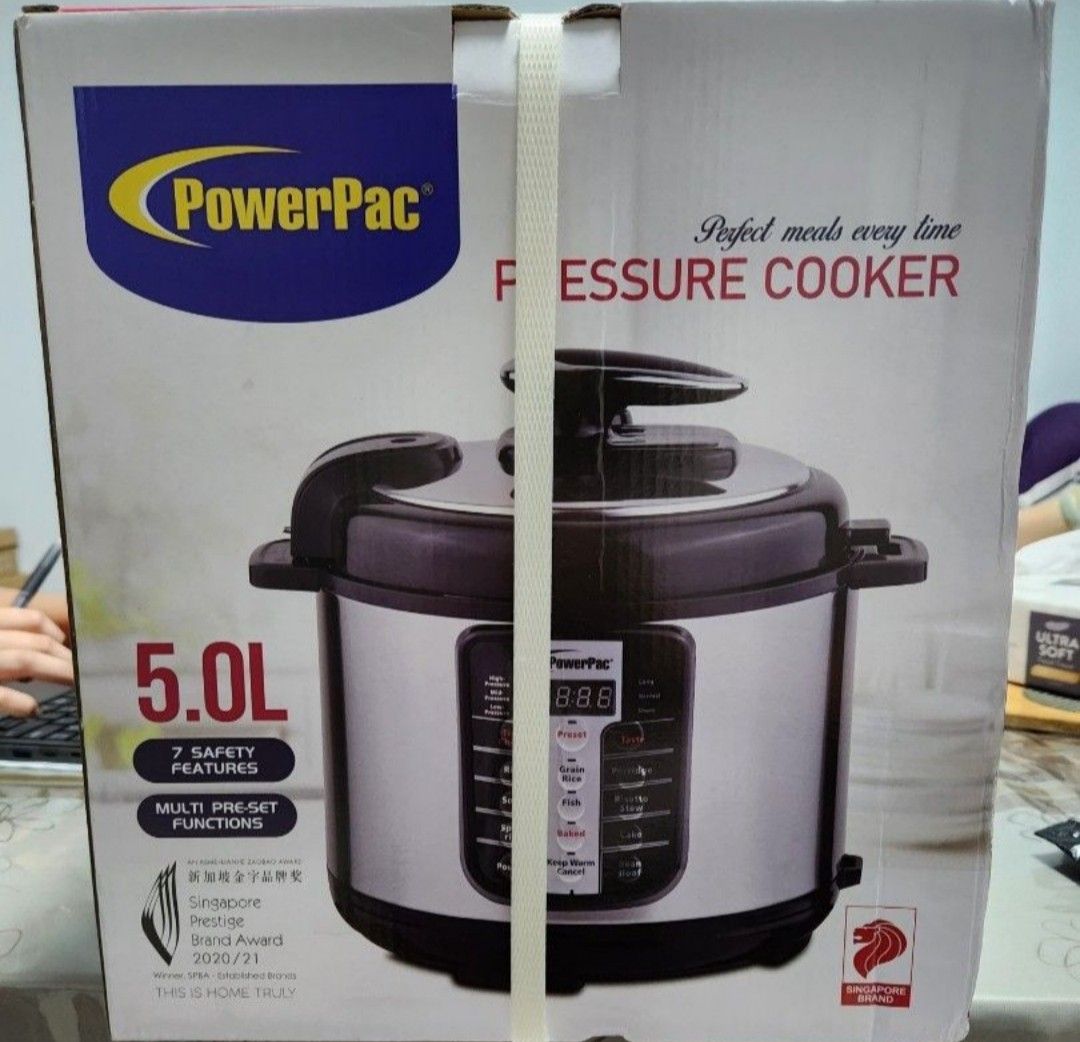 Super Cheap POWERPAC Electric Pressure Cooker 5L, TV & Home Appliances,  Kitchen Appliances, Cookers on Carousell