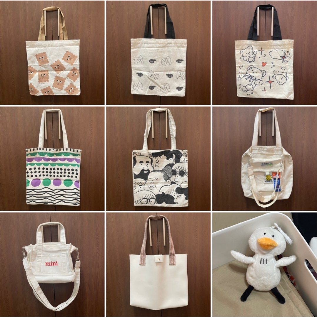 Canvas and leather tote top