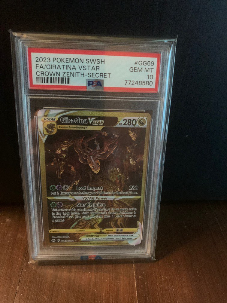 Pokémon Giratina VSTAR Secret Crown Zenith GG69 PSA 10