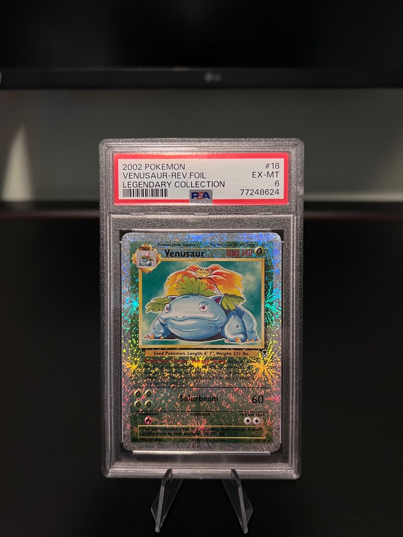 PSA 6 Venusaur Reverse Holo, 2002 Pokémon Legendary collection 18
