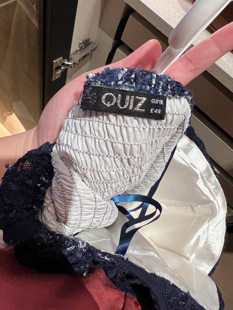 Quiz berry top lace dress