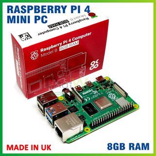 GeeekPi Raspberry Pi 4 8GB Starter Kit - 64GB Edition, Raspberry Pi 4 Case  with Fan, Raspberry Pi Power Supply with ON / Off Switch, HDMI Cable for Raspberry  Pi 4B (8GB RAM) 