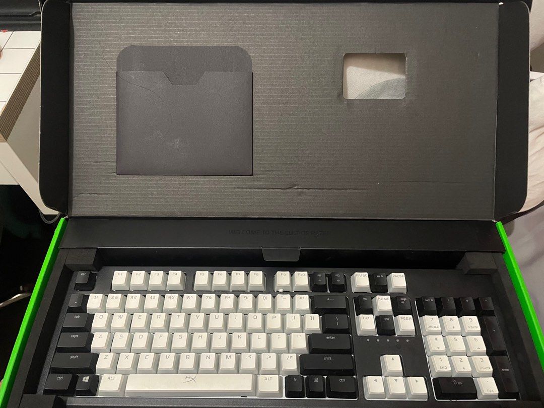 Razer blackwidow keyboard pudding key caps on carousell