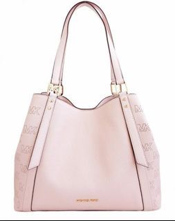 *READY❤️ Michael Kors Arlo Large Grab Tote Leather Powder Blush