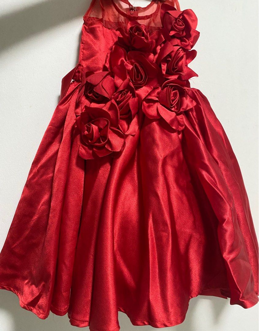 Red frock for girl outlet