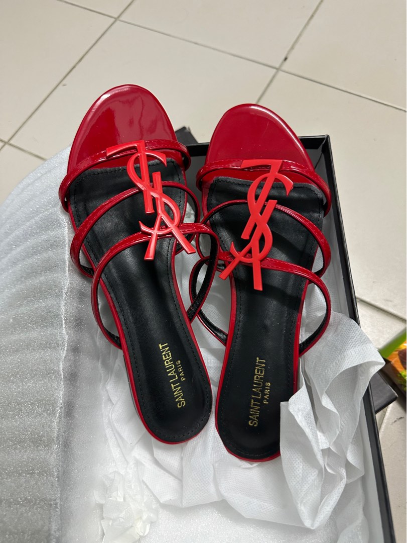 Saint laurent sales red sandals