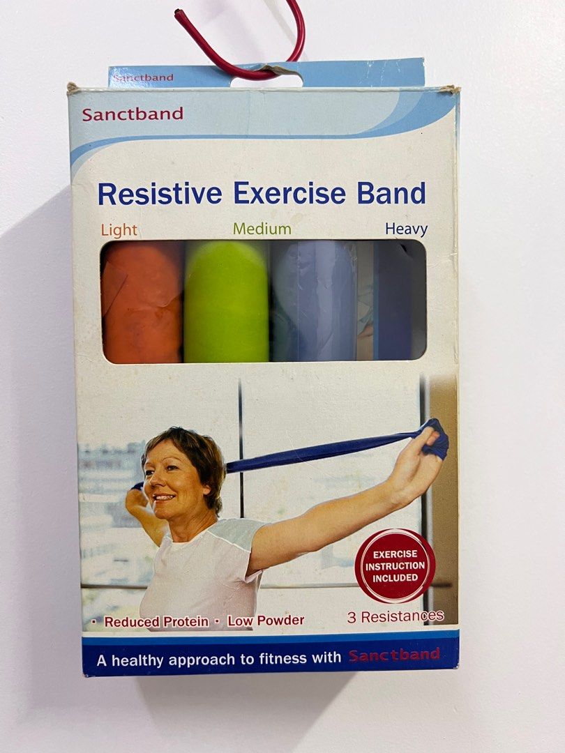 Resistive Exercise Band, Sports Equipment, Exercise & Fitness, Toning
