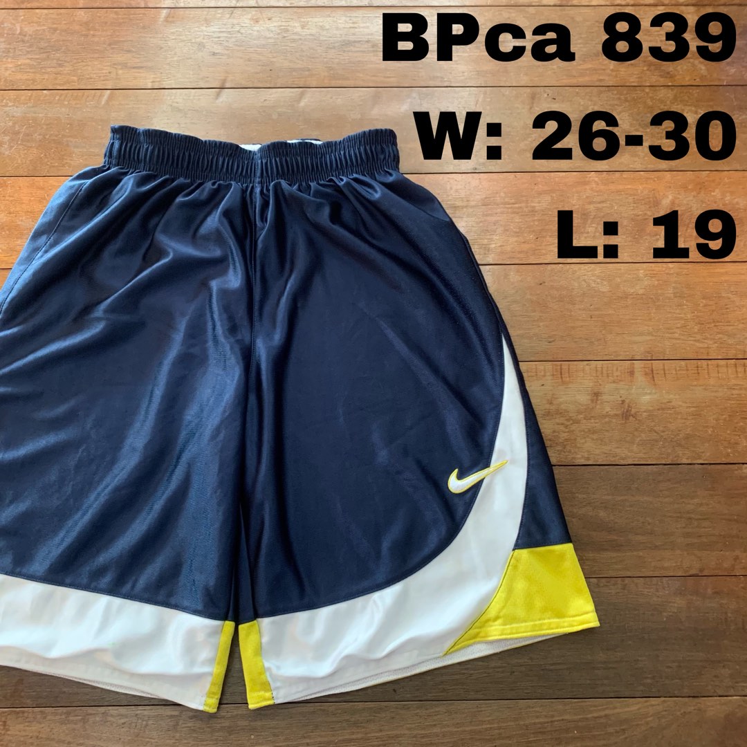 Black and yellow top nike basketball shorts