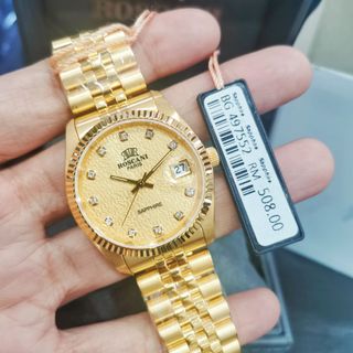 Roscani paris sapphire on sale crystal 23k gold plated