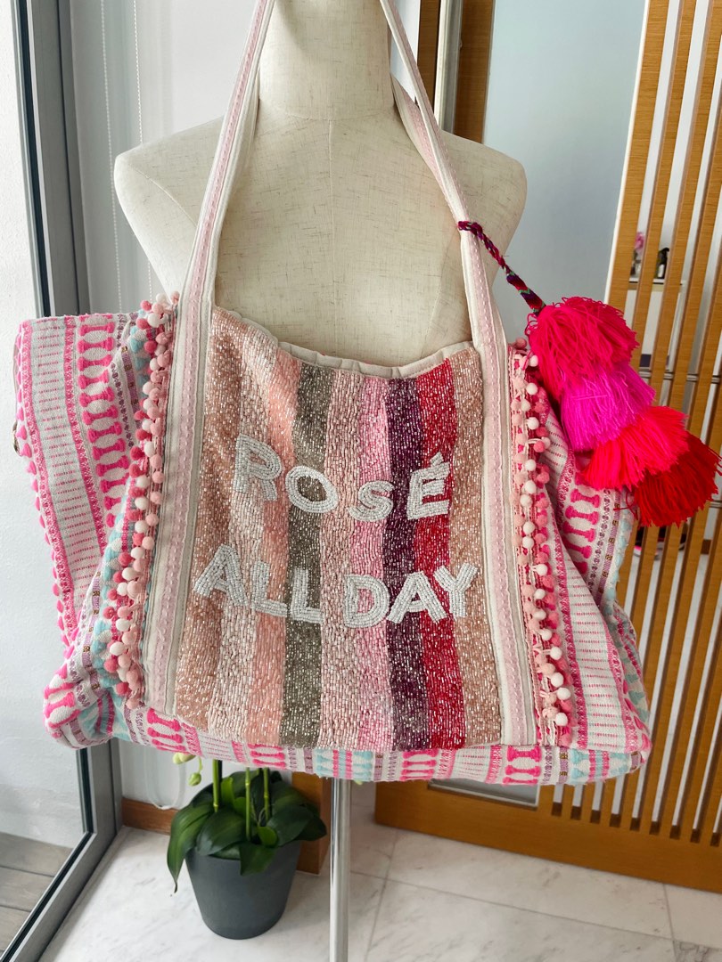Rose all day beach bag Women s Fashion Bags Wallets