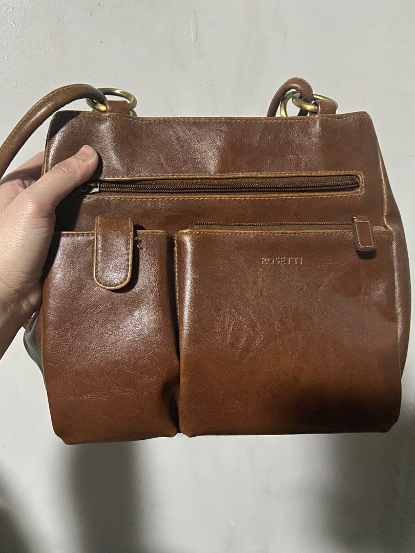 ROSETTI BROWN LEATHER BAG Women s Fashion Bags Wallets Purses Pouches on Carousell