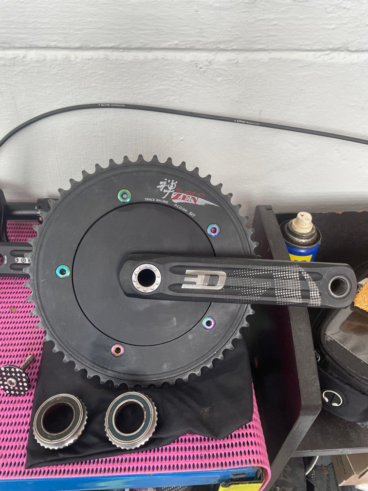 Rotor 3D24 crankset with sugino zen, Sports Equipment, Bicycles & Parts