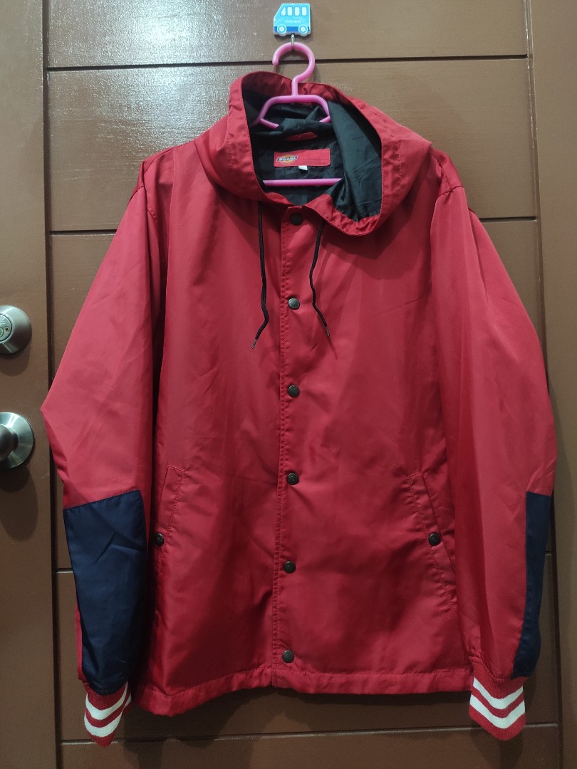 Rush Sale Dickies Jacket with Hood and Big Script on the back on Carousell