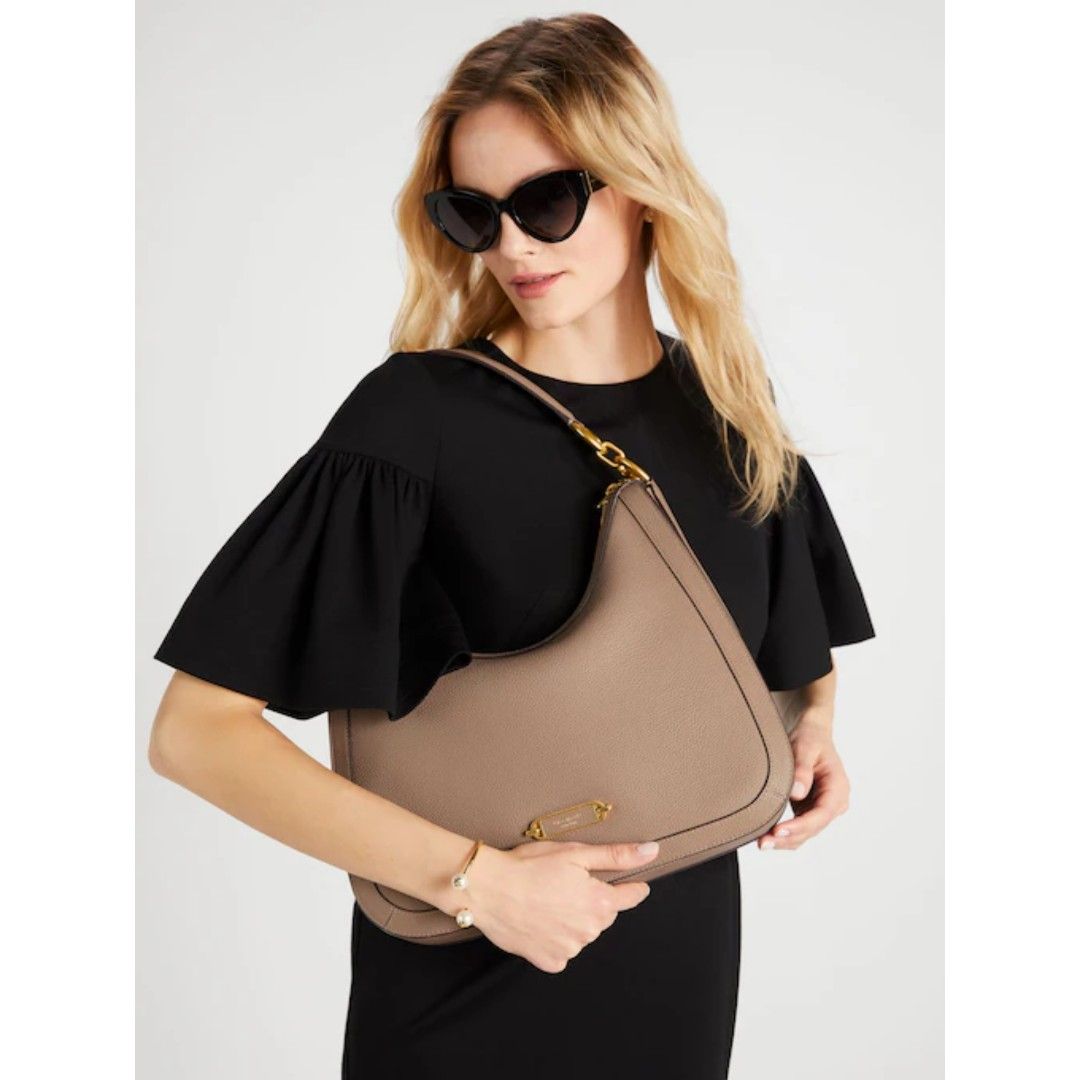 SALES Ends 21 Dec Noon Kate Spade Gramercy Medium Hobo Bag Kraft Paper Multi