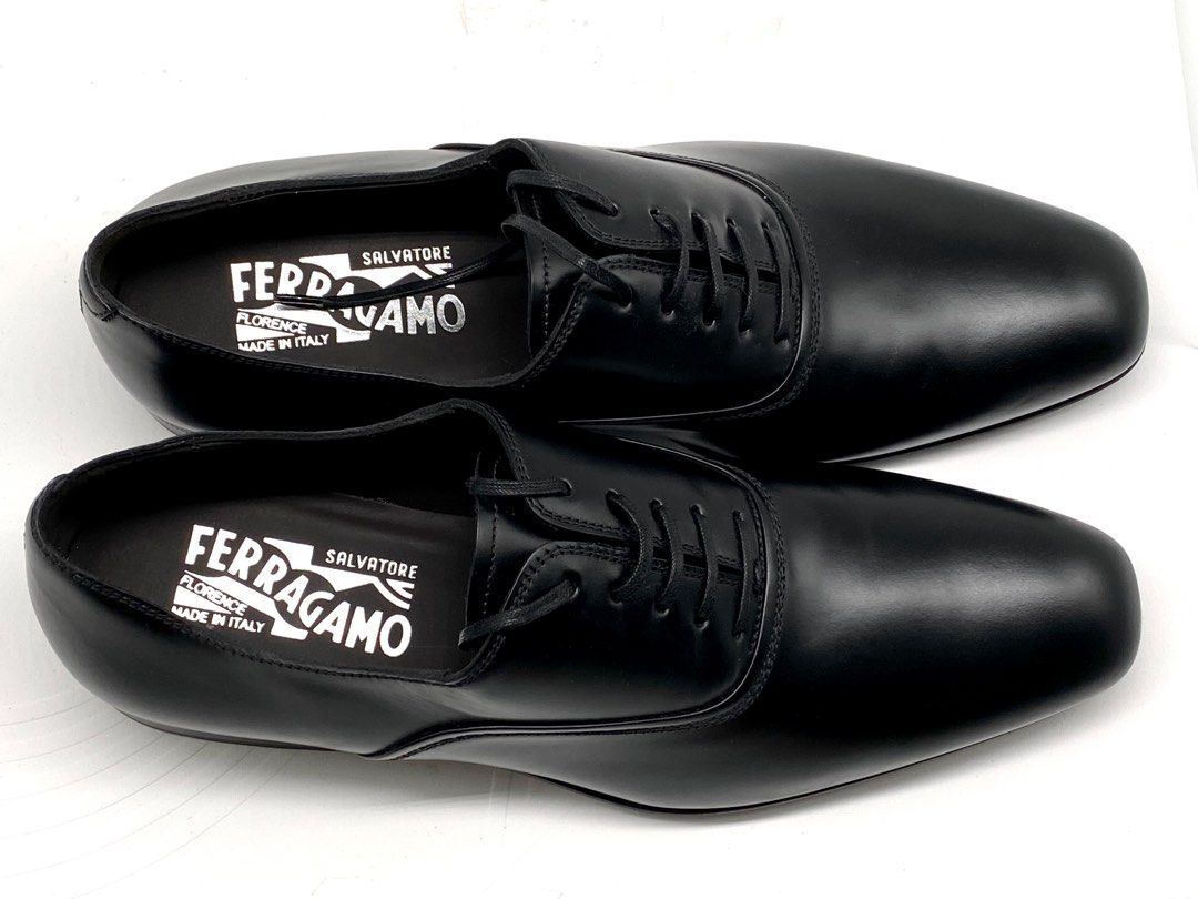 95 New Salvatore Ferragamo Men s Leather Shoes Size 6 Width 2E