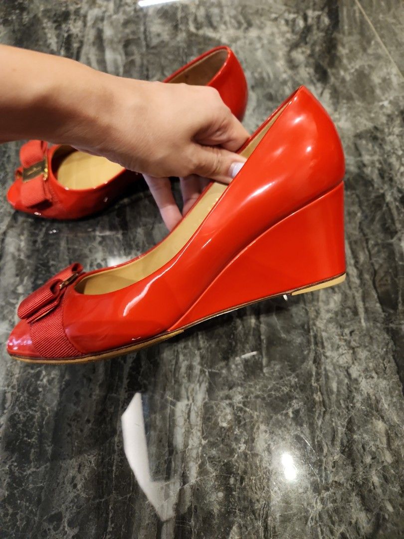 Salvatore ferragamo wedge shoes shop