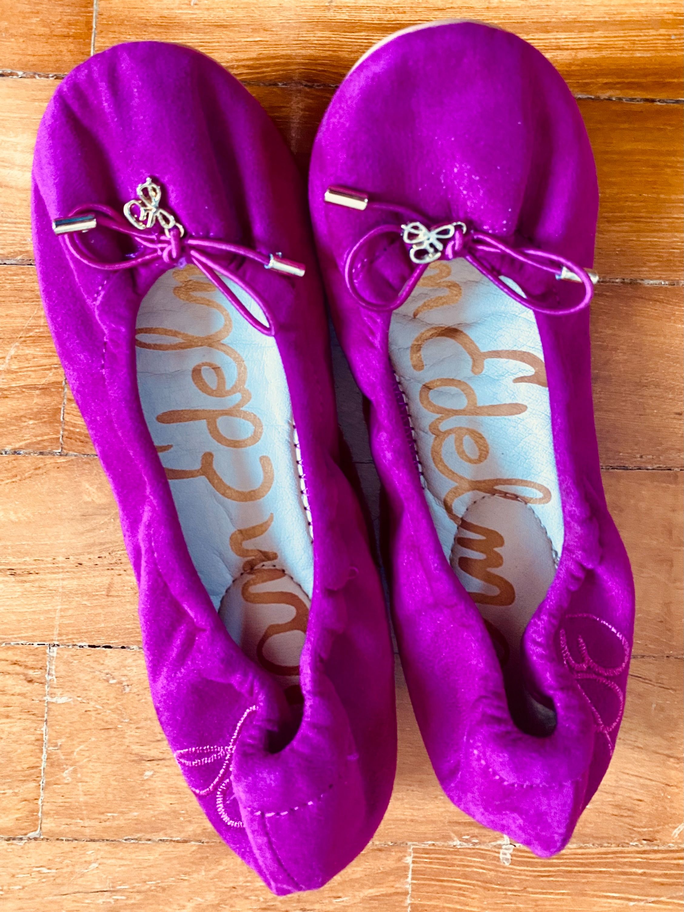 Girls purple flats outlet
