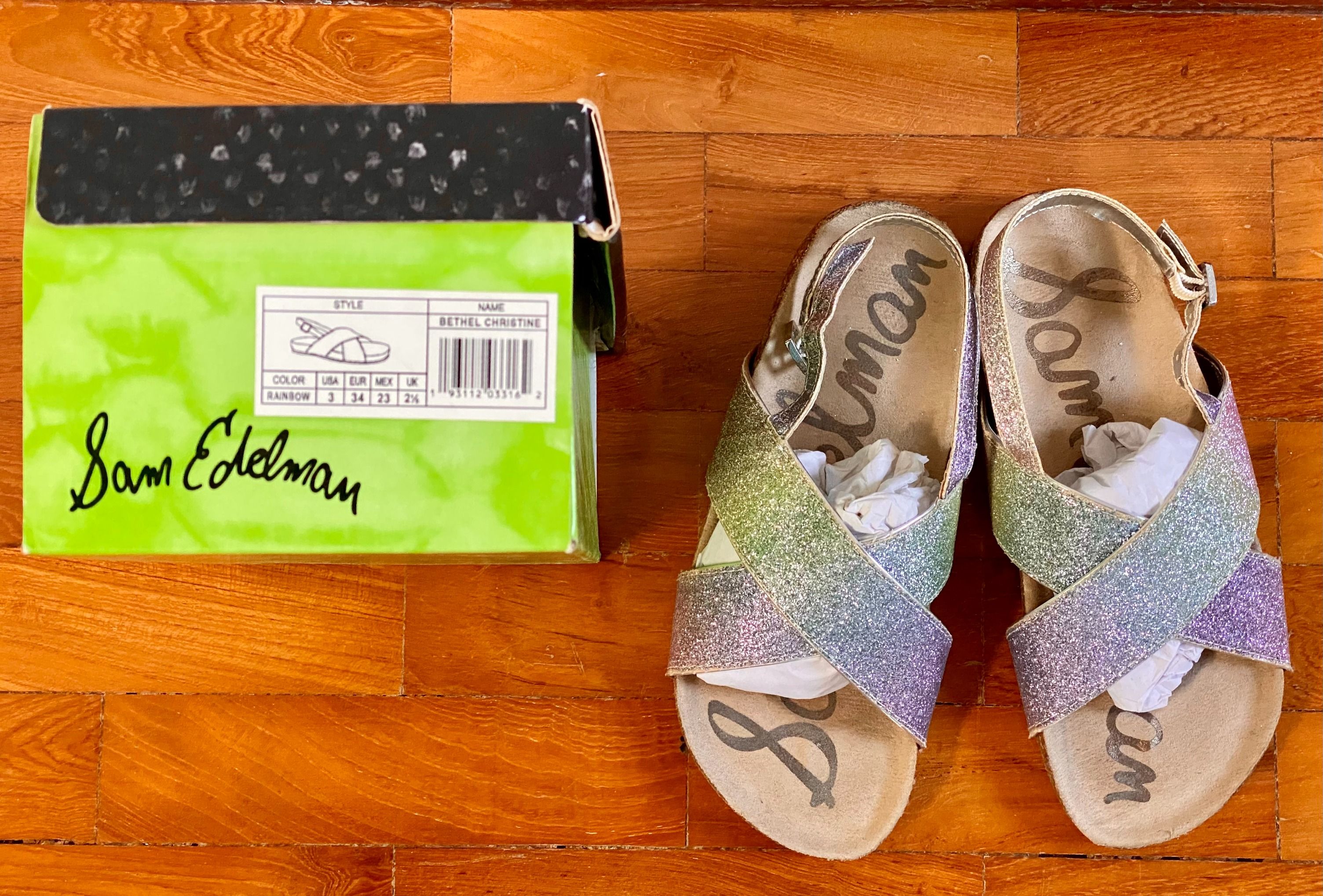 Sam Edelman girls sandals size US 3 EUR 34