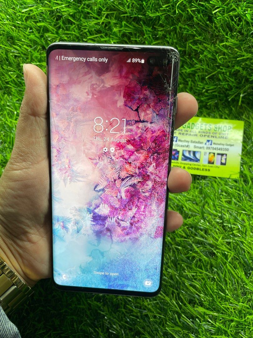 SAMSUNG S10 Plus (Category: Samsung) located in San Juan City. Submitted by wainefreygadgetshop (Listing ID 1251464387, Image 2). Description: SAMSUNG S10 Plus 8gb/128gb 100% ORIGINAL *May BASAG sa Glass at Dark spot po kaya mura kita naman sa pic pero di po nakaka apekto sa smooth performance test to sawa po baga bayaran .BAWAL SA MAARTE . •all Goods at working •No hidden issue /repair History •Money back if proven fake👌 •w/store warranty excep