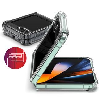 Samsung Z Flip 5 Clear Case Silicone TPU Shockproof