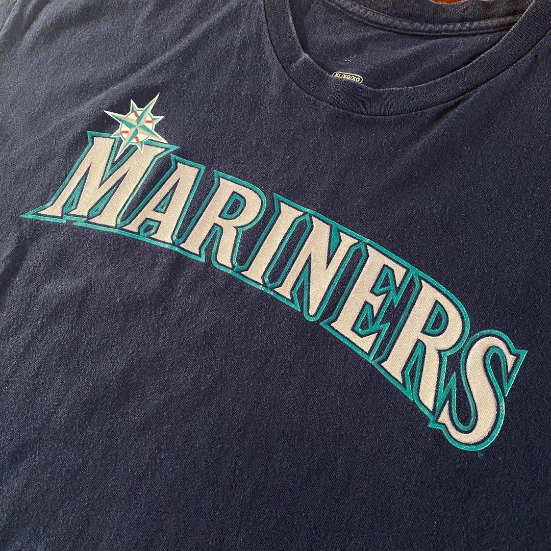 Seattle Mariners MLB vintage majestic tee tshirt baseball backhit 3 cotton  18/24, Men's Fashion, Tops & Sets, Tshirts & Polo Shirts on Carousell