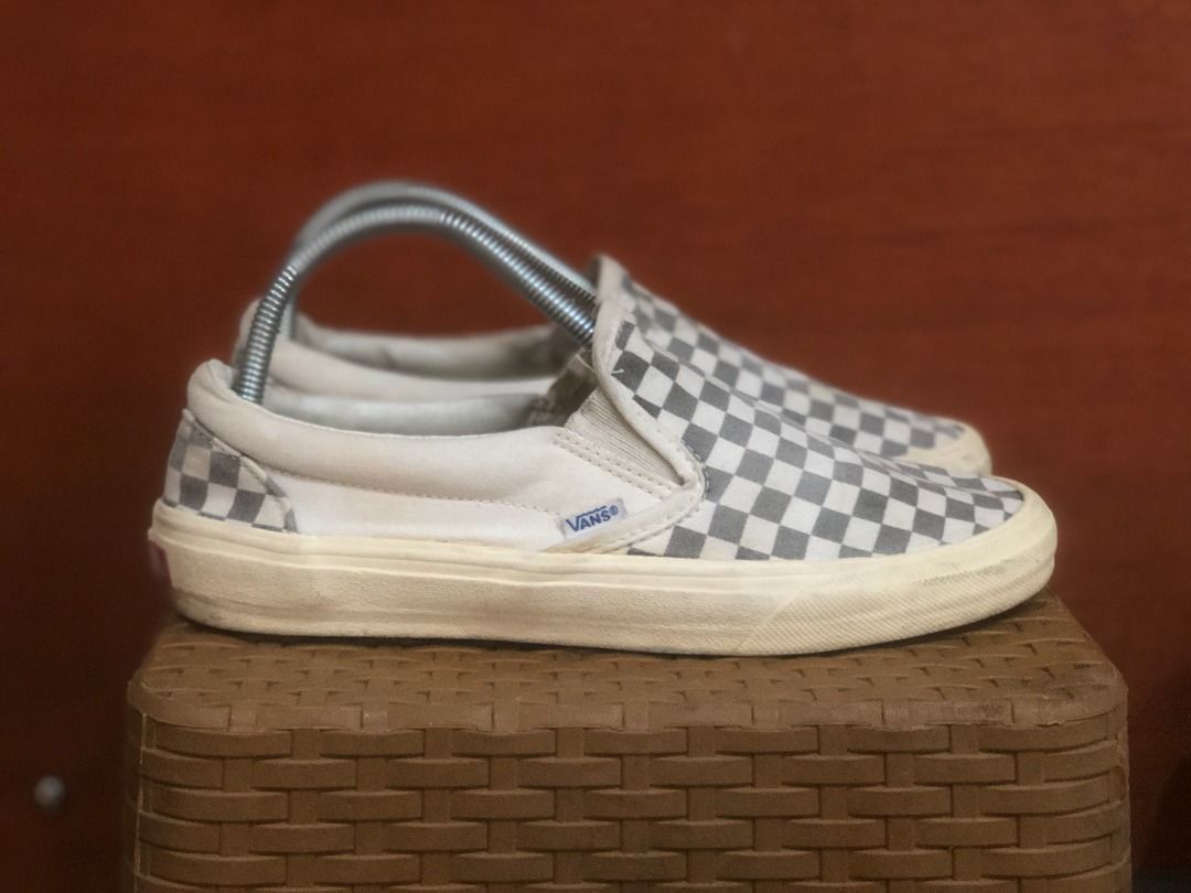 Sepatu Vans Old Skool Slip on Checkerboard size 42 27 cm Original