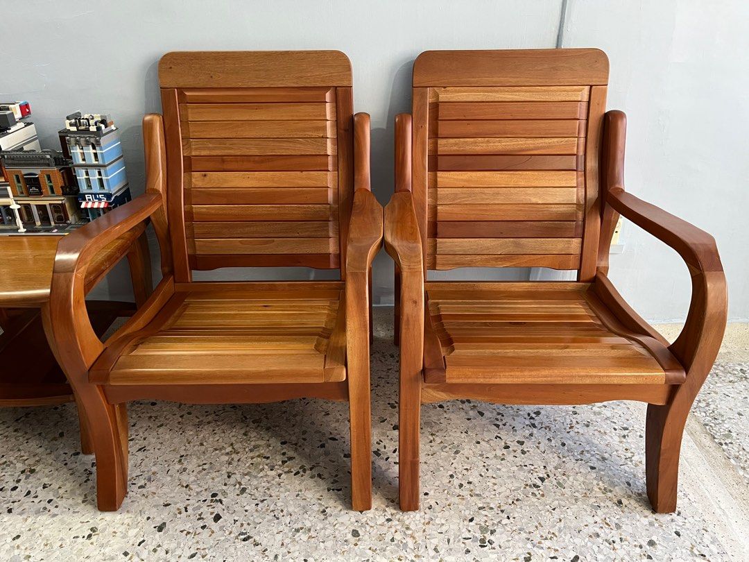 Solid nyatoh wood sofa set collection from end Sep 2023, Furniture