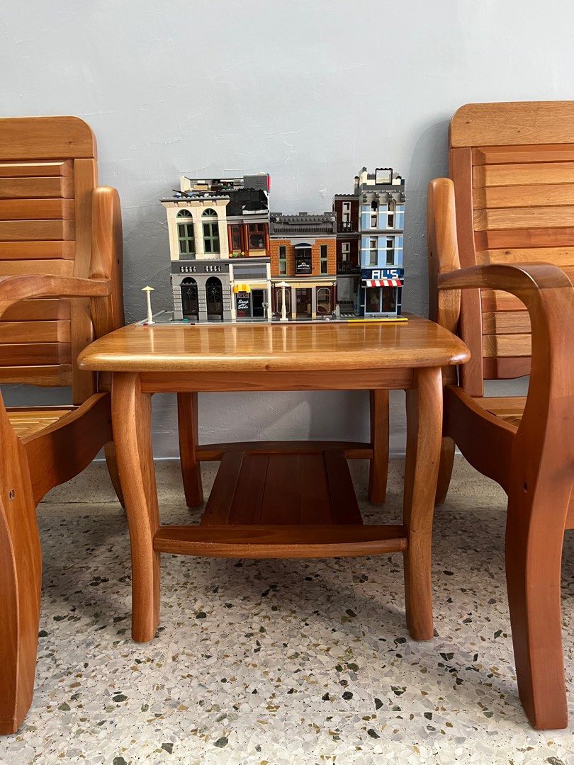 Solid nyatoh wood sofa set collection from end Sep 2023, Furniture