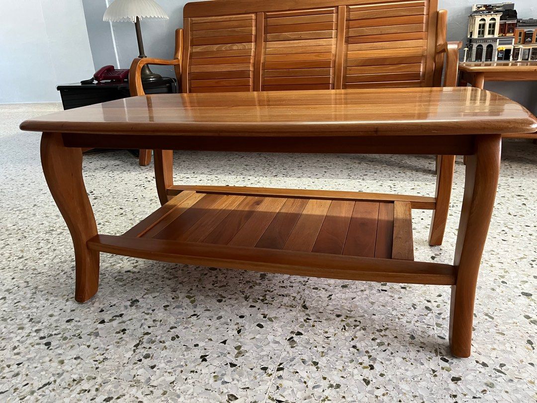 Solid nyatoh wood sofa set collection from end Sep 2023, Furniture