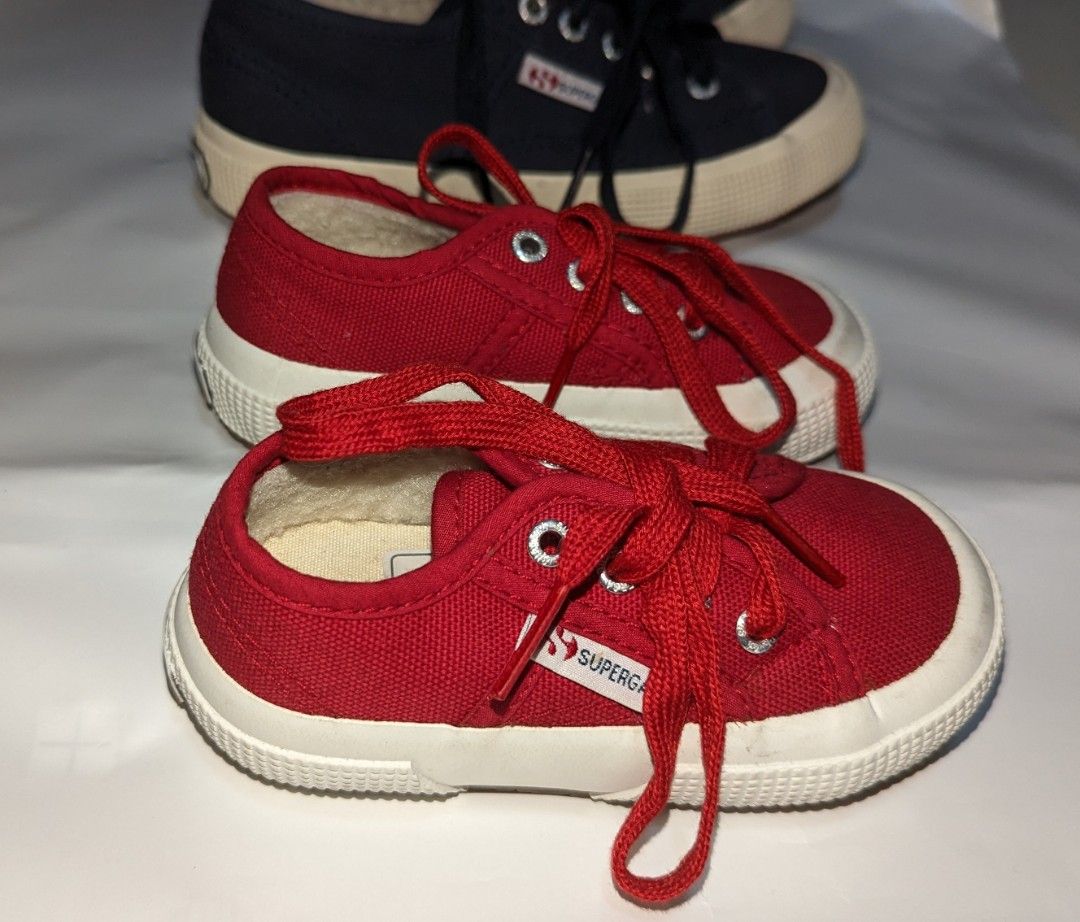 Superga fleece lined toddler shoes Women s Fashion Footwear
