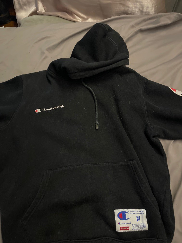 Supreme x champion hoodie 2016 sale