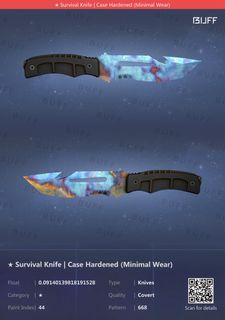 Survival Knife | Case Hardened Blue Gem