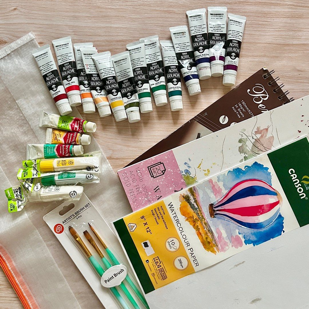 TAKEALL Turner Acrylic Gouache Paint Set, Hobbies & Toys, Stationary &  Craft, Other Stationery & Craft on Carousell