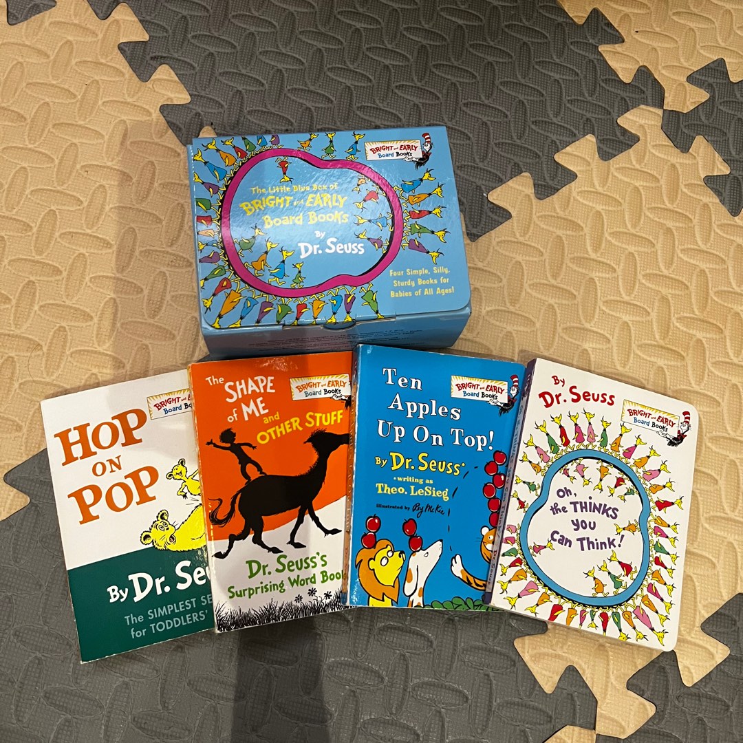 The Little Blue Box of 4 Bright and Early Board Books by Dr. Seuss