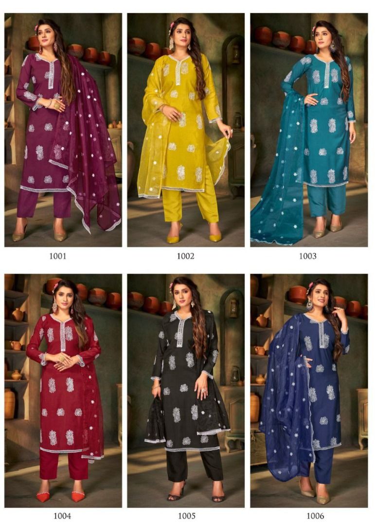 THREE PIECE CONCEPT KURTI WITH PENT WITH DUPATTA Women s