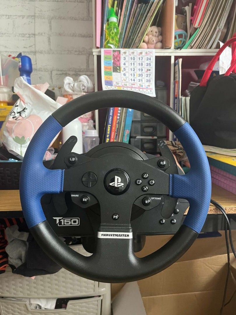 THRUSTMASTER T150 PRO STEERING WHEEL [MODDED PEDAL], Video Gaming