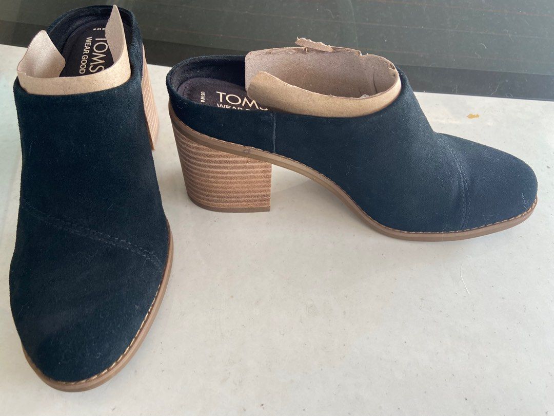 Toms leila suede mules hotsell