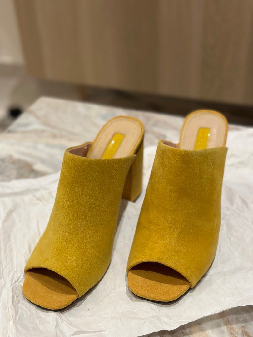 Topshop yellow heels online