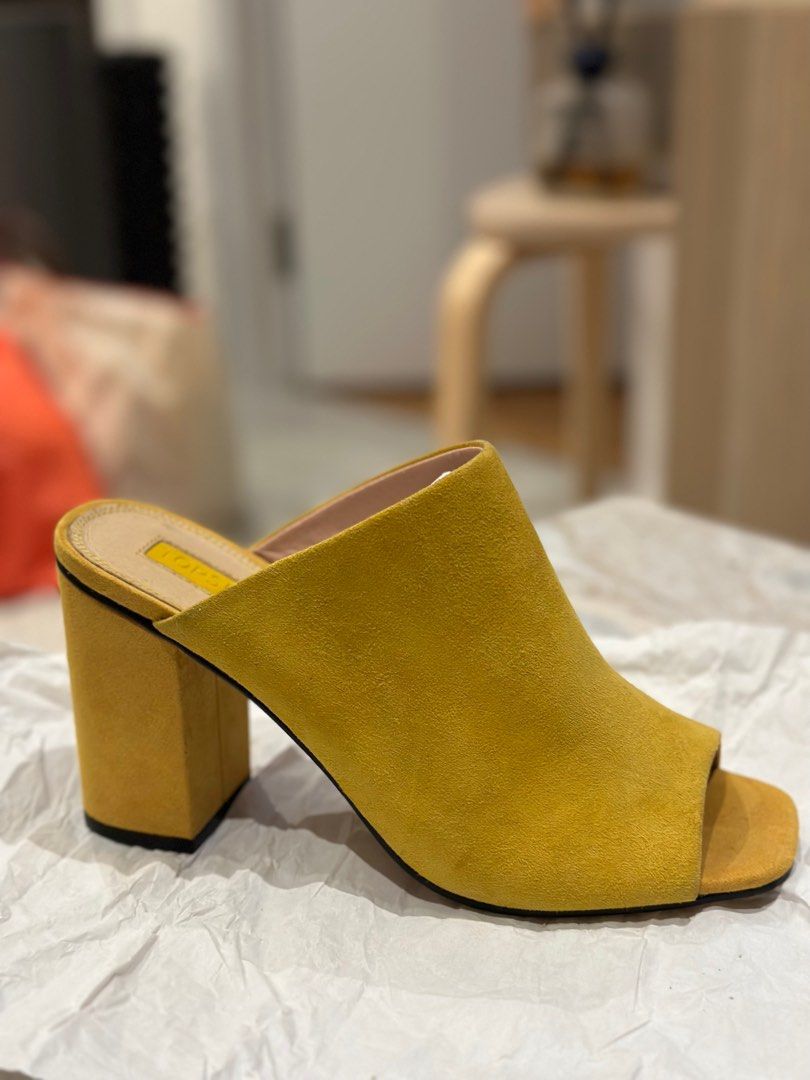 Topshop yellow heels online