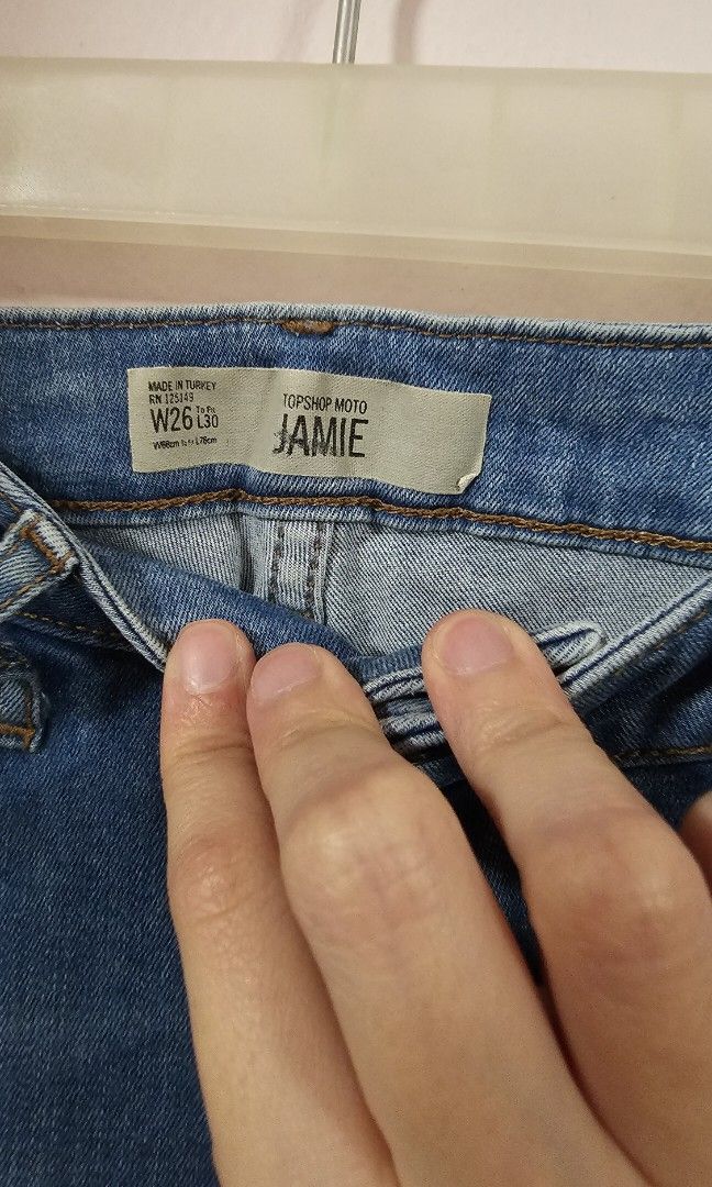 Topshop Moto Jamie Denim Skinny Jeans W26 L30