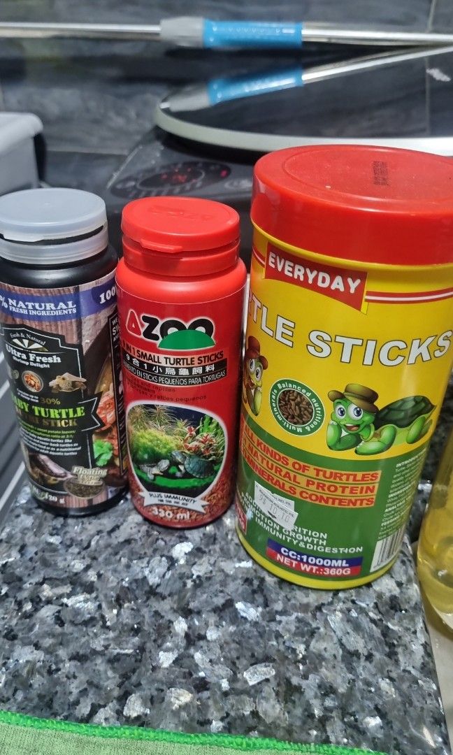 Turtle tank and turtle food, Pet Supplies, Pet Food on Carousell