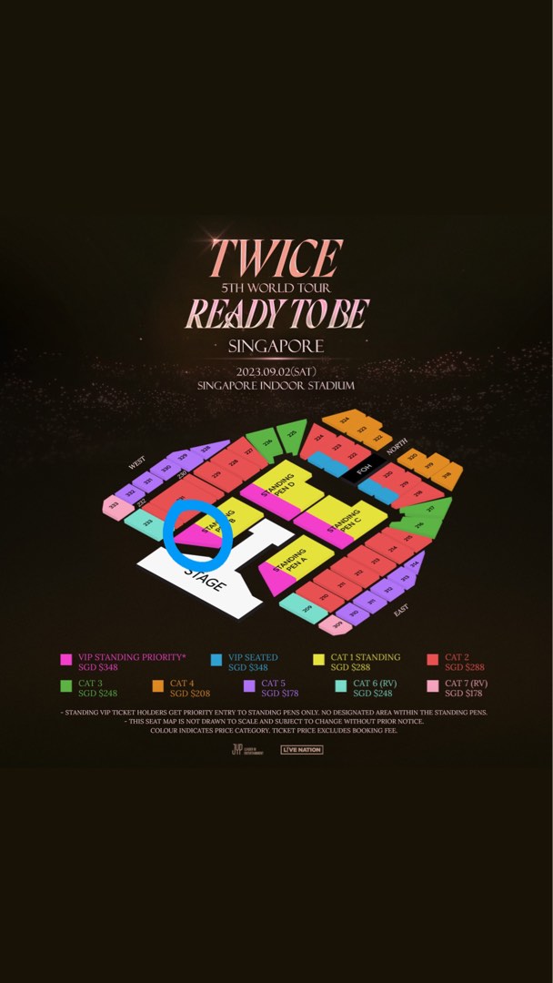 TWICE IN SG SINGAPORE WTS READY TO BE VIP PEN B LOW QUEUE NUMBER