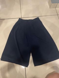 UNIQLO WOMEN NAVY DARK BLUE CULLOTE BAGGY PANTS SMALL FORMAL WORK
