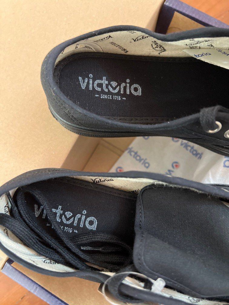 Victoria Platform Sneakers in Triple Black