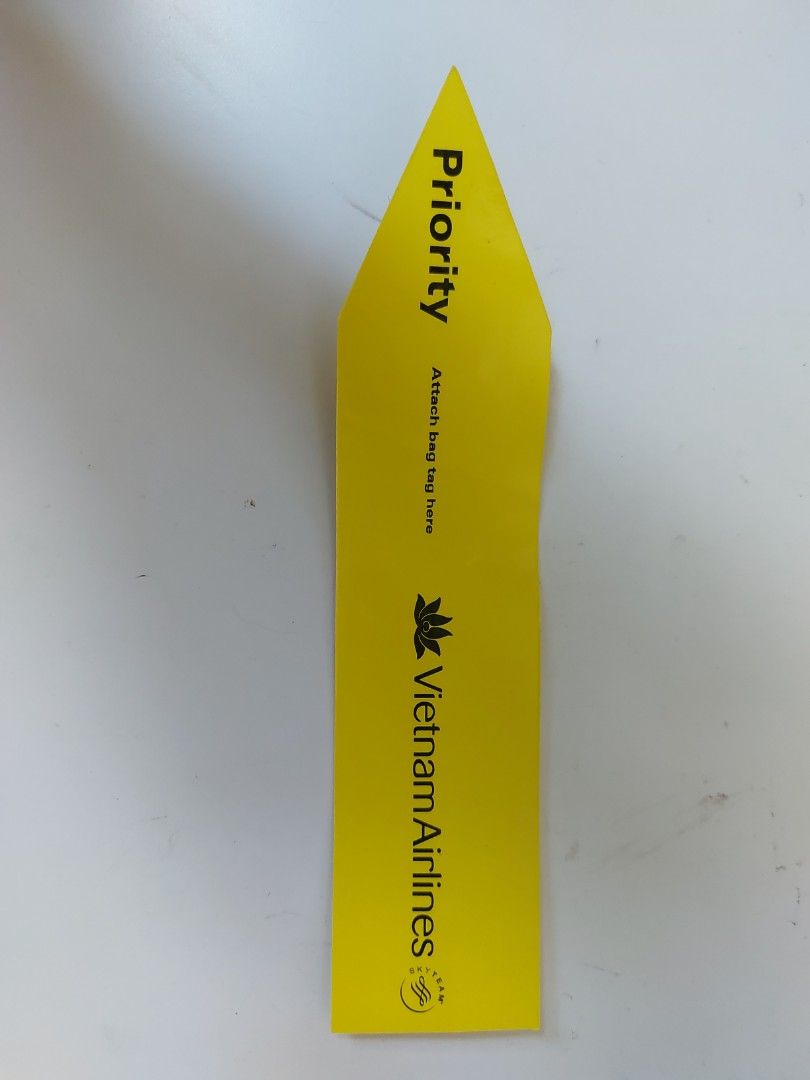 Vietnam Airlines priority luggage tag, Hobbies & Toys, Travel, Travel Essentials & Accessories