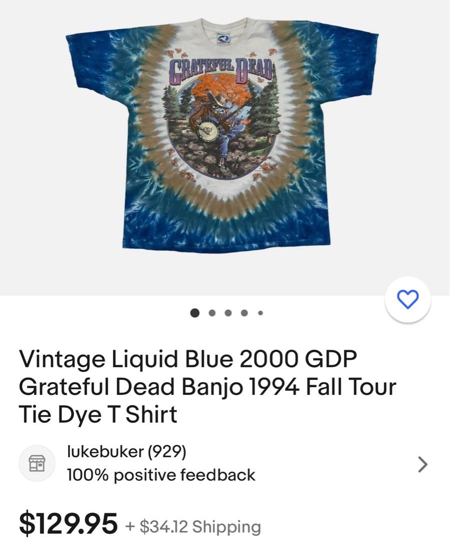 Liquid Blue, Shirts, Grateful Dead 200 Designed Rare Tshirt Size Xl